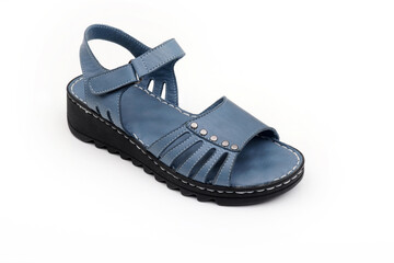 Female sandals isolated on white background.