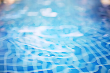 background pool blue water / clear water in the pool texture clear water rest concept