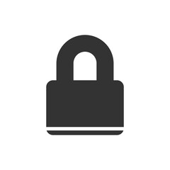 Padlock icon isolated on white background. Lock symbol modern, simple, vector, icon for website design, mobile app, ui. Vector Illustration