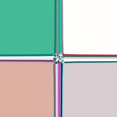 Checkered pattern. Harmonious interweaving of multicolored stripes. Great for decorating fabrics, textiles, gift packaging, printed materials, advertising.