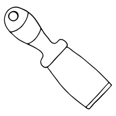 Hand drawn spatula vector sketch. Doodle drawing. Vector sketch house remodel tools.
