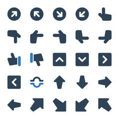 Two color icons for sign & symbol.