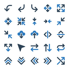 Two color icons for sign & symbol.