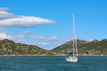 Fototapeta premium トルコ アンタルヤのヨット