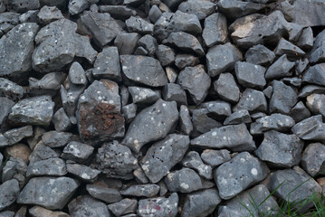 Dry limestone grey wall pattern
