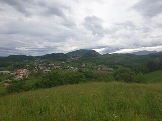 landscape with mountains