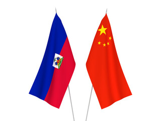 China and Republic of Haiti flags