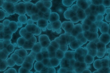 amazing creative light blue huge amount of organic bacterias computer art background texture illustration