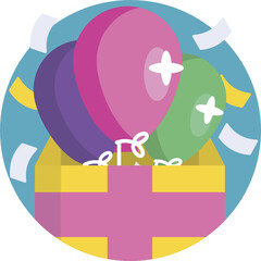 Party, Celebration, Anniversary Icons. 