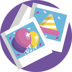 Party, Celebration, Anniversary Icons. 