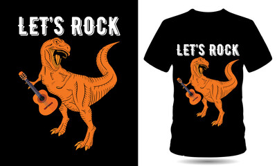 Let's work dinosaur tshirt design