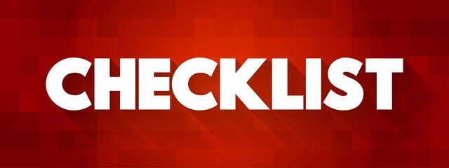 Obraz premium Checklist text quote, concept background