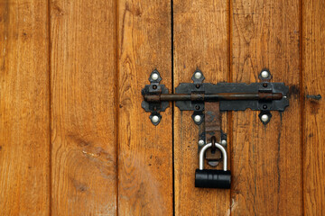 old lock on the door