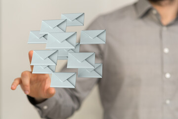 Network Communications with email symbol.
