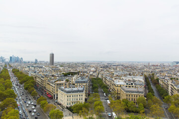 Paris view from Triumph arc