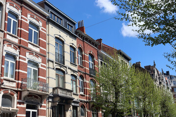Schöne Altbaufassaden in Brüssel	