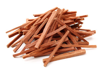 Sandalwood on white background