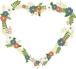 frame in the form of a heart