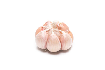 Garlic isolated on a white background.