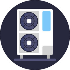Air Conditioning Icons. 