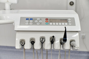 equipment, drills for dental treatment close up