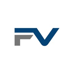 FV letter logo design vector