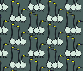geese, pattern, dark background, bird. vector