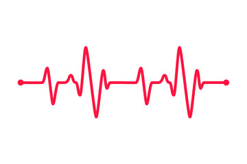 Heartbeat graph vector set Concept of helping patients and exercising for health.