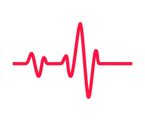 Heartbeat graph vector set Concept of helping patients and exercising for health.