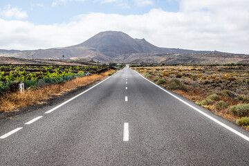 A road in Lanzarote