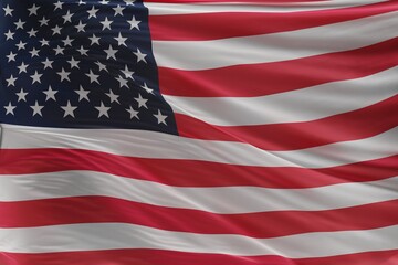 Abstract United States Flag 3D Render (3D Artwork)