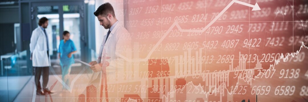 Composition of financial data processing over doctors in hospital