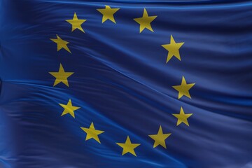 Abstract Europe Flag 3D Render (3D Artwork)