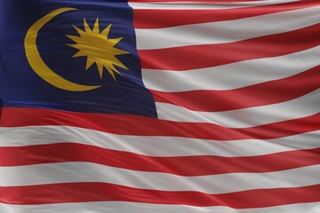 Abstract Malaysia Flag 3D Render (3D Artwork)