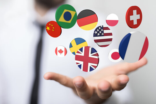 International world flag 3d digital