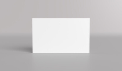 Fototapeta premium Blank white bussiness cards for Mockup.3D rendering. 