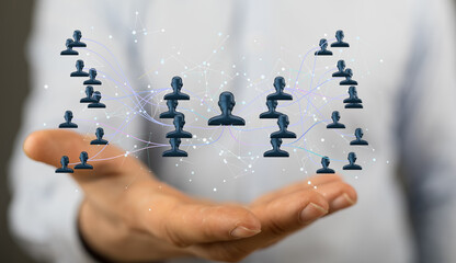 team hierarchy connection group digital