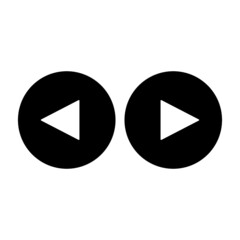 Play button icon in trendy flat style isolated on grey background. Play symbol for your web site design, logo, app, UI. Vector illustration, EPS10.