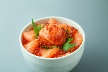 サーモンといくらの海鮮親子丼