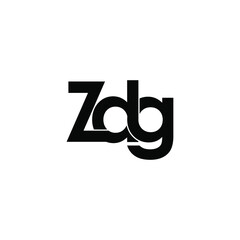 zdg letter original monogram logo design