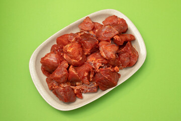 marinated meat on white dish