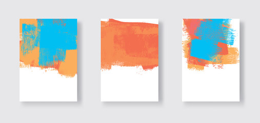 Vector banner shapes collection isolated on white