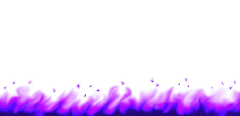 Dark purple flame line effect