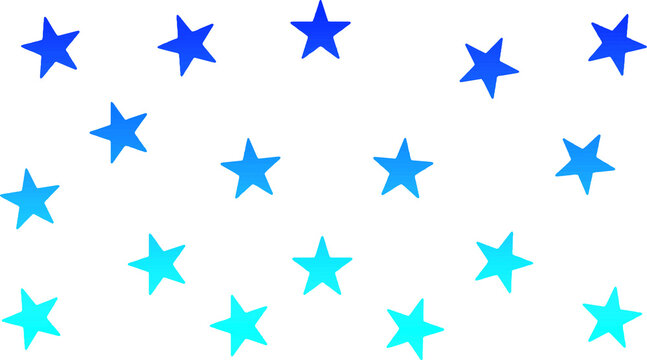 Blue gradient star pattern