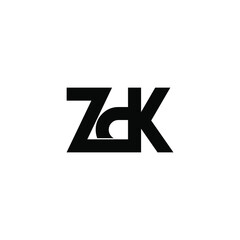 zdk letter original monogram logo design