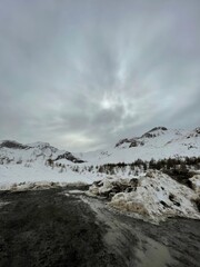 clouds over the mountains