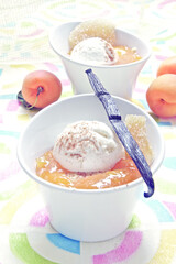 Apricots with ice cream (ph. Archivio Collection)