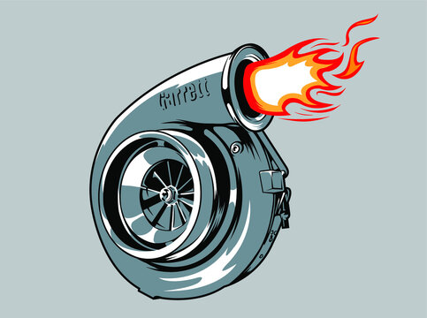 turbocharger vector art