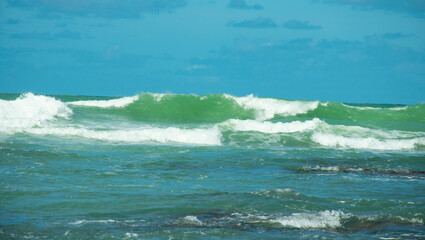 Reef sea waves for surfing