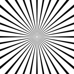 Obraz premium Rays, beams element. Sunburst, starburst shape on white. Circular geometric. Abstract circular geometric shape. illustration - Vector